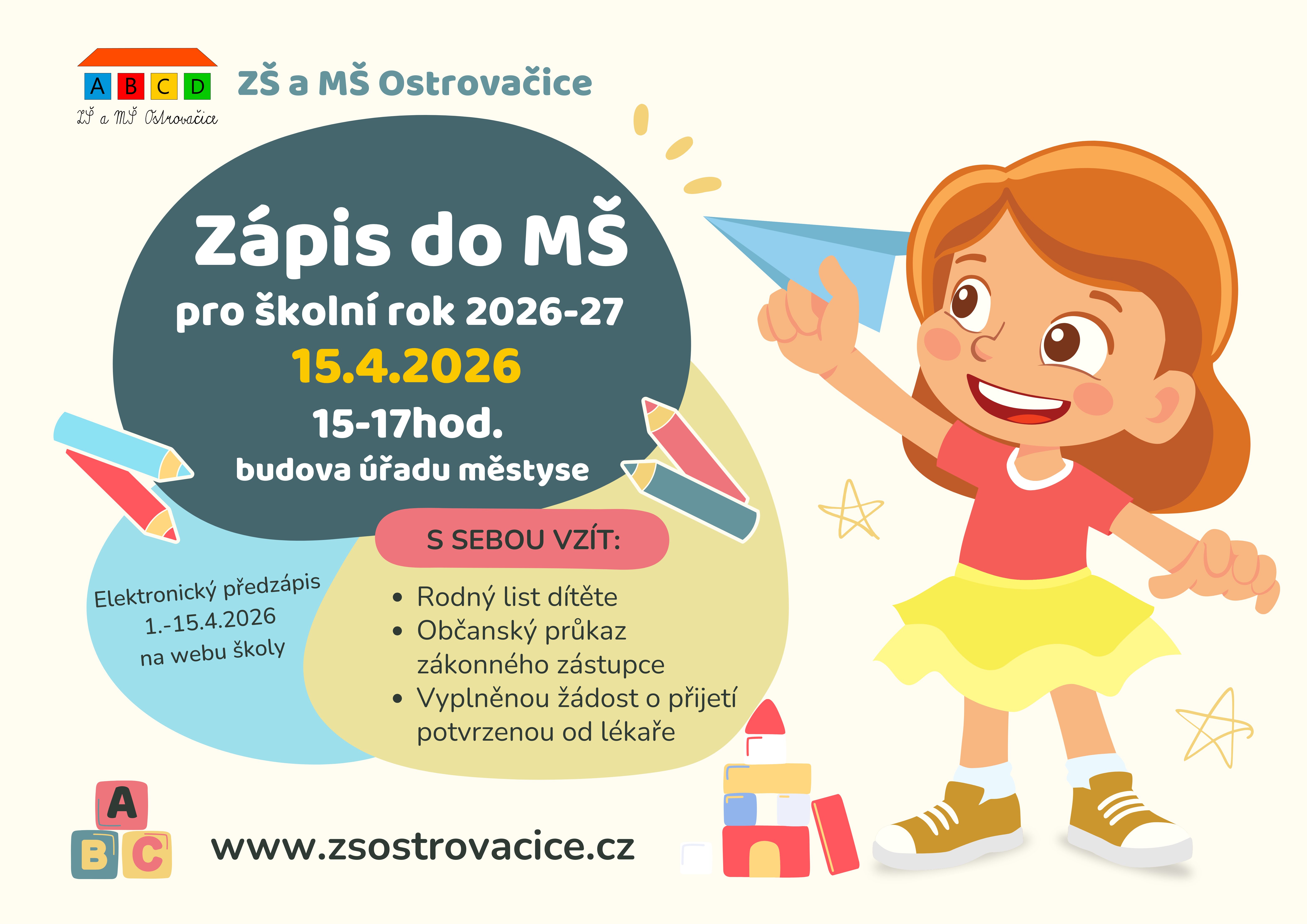 Zápis do MŠ 2026/2027